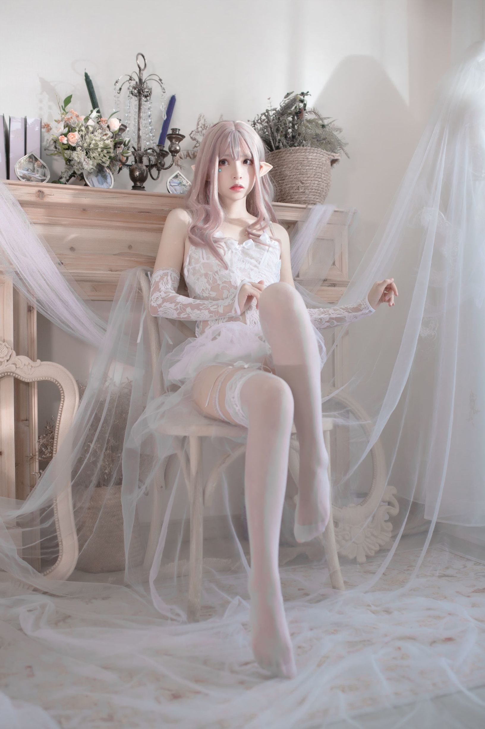 [Cosplay写真]疯猫ss纯白精灵插图7